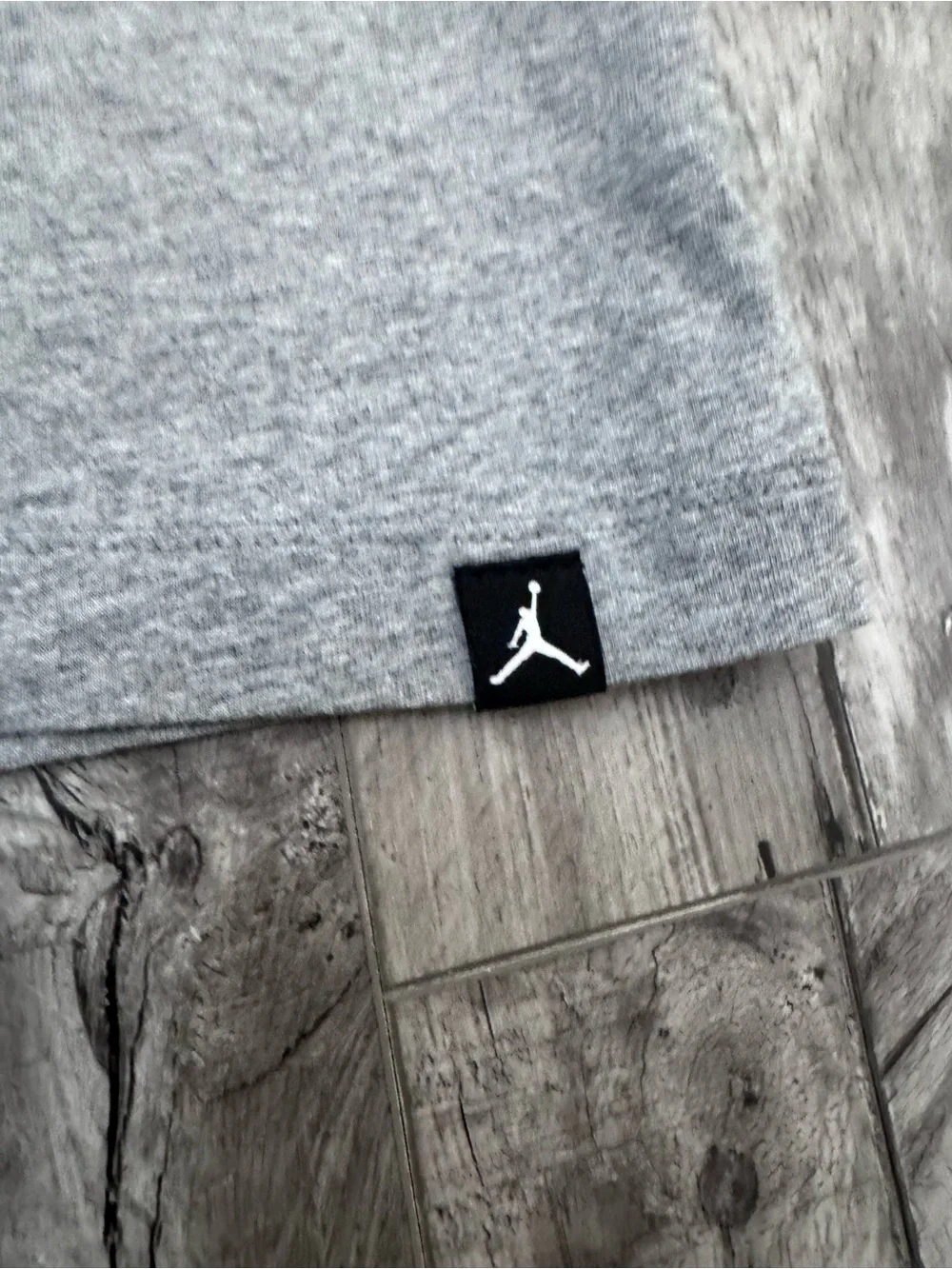 Nike Jordan Jumpman Air Men XL T-Shirt Gray Heather Embroidered Tee AH5296-091